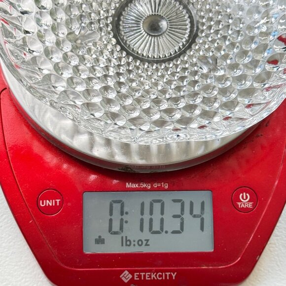 Vintage Anchor Hocking Clear Glass Hobnail Teardrop Three-Footed Candy Nut Dish - Picture 6 of 9